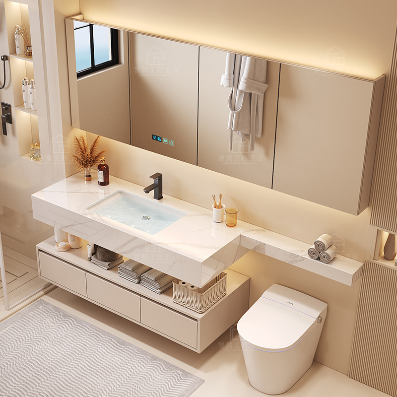 Home Bathroom Partition Wall - Particiones, mueble de baño, estantes de