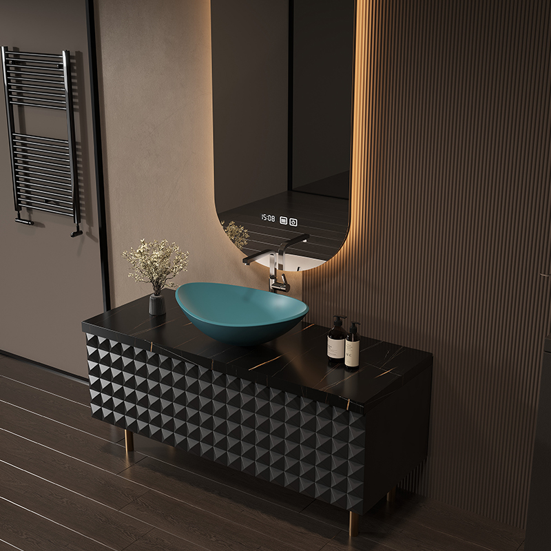 Home Bathroom Partition Wall - Cómodas estrechas, gabinete de baño, decoraciones