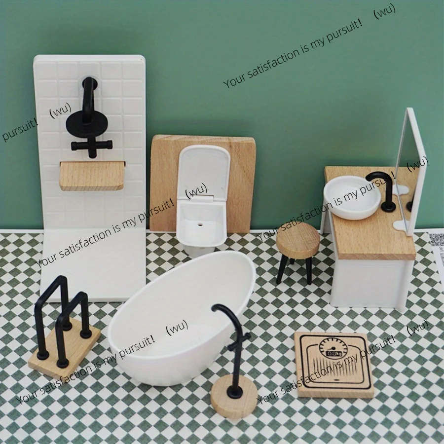 Home Bathroom Scene - Modelo de escena de baño, mini