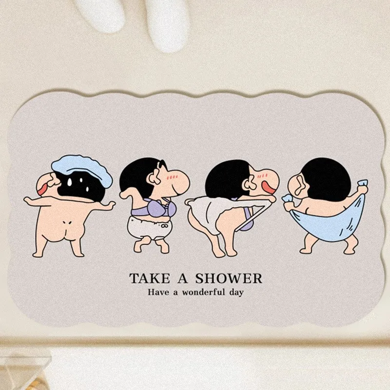 Home Bathroom Movie - Alfombrillas absorbentes antideslizantes de secado rápido,