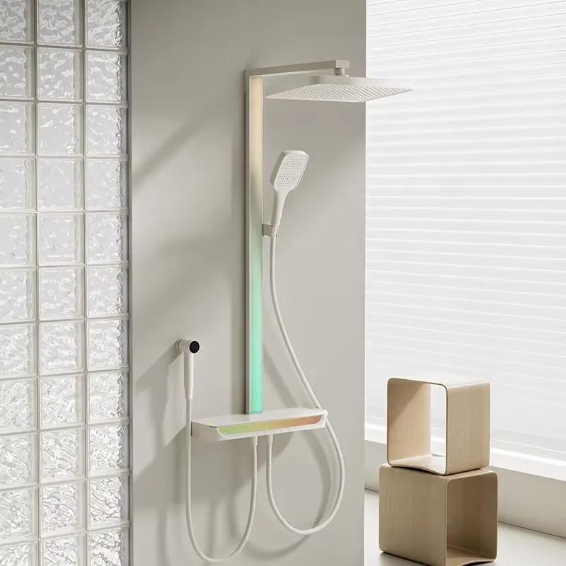 Home Bathroom Set - Juego de ducha digital de latón