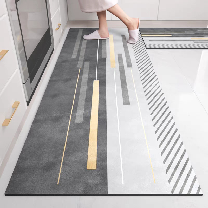 Home Bathroom Design Simple - Alfombra de Terciopelo Cristal VIKAMA, Diseño