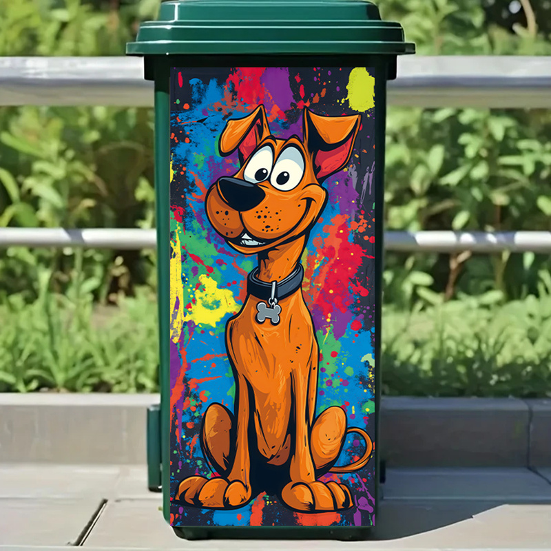 Home Bathroom Trash Can - Adorables pegatinas de cubo de basura