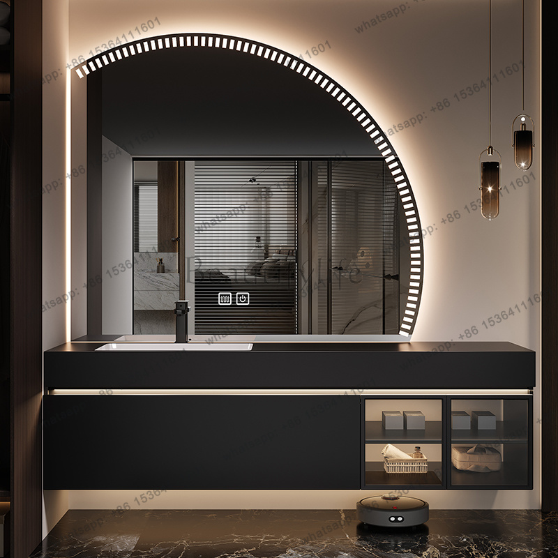Home Bathroom Partition Wall - LJYOrganizer Mueble de Baño Moderno con