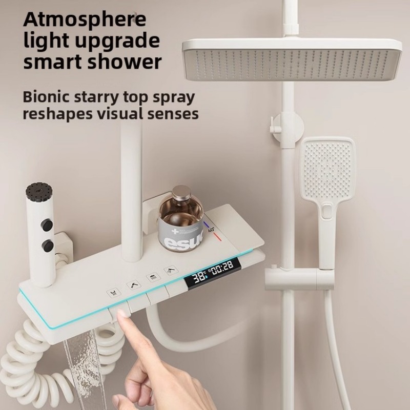 Home Bathroom Set - Juego de ducha termostático para baño,