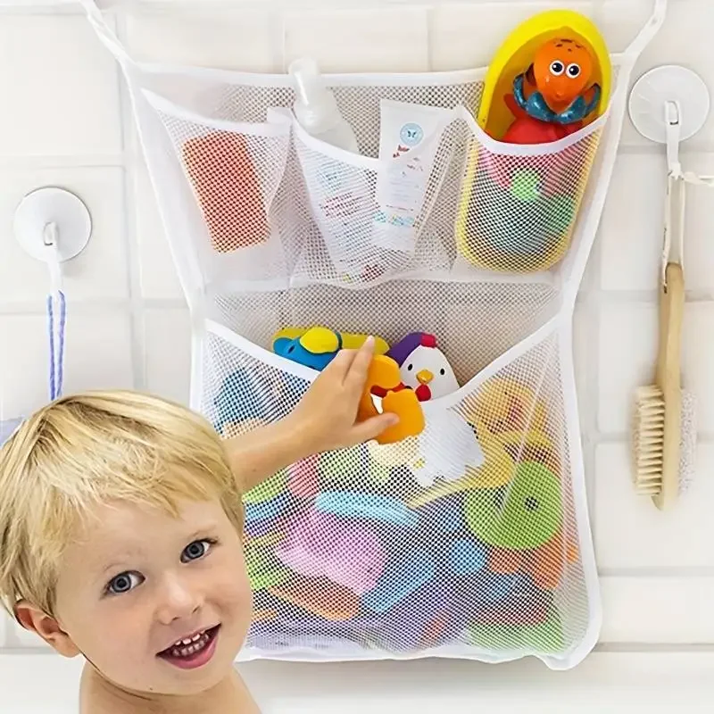 Home Bathroom Organizer - Organizador de juguetes para niños, bolsa