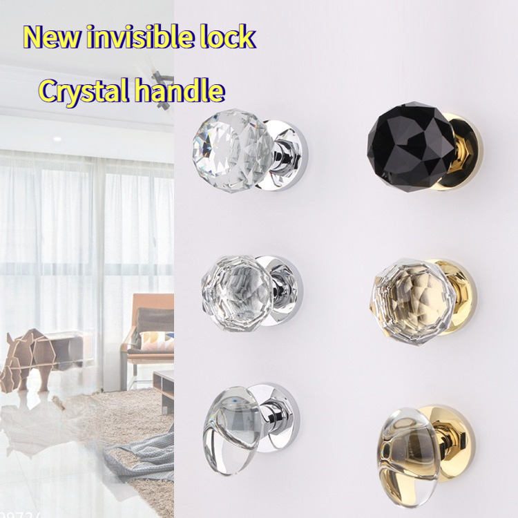 Home Hardware Bathroom Accessories - Cerradura esférica de cristal para puerta
