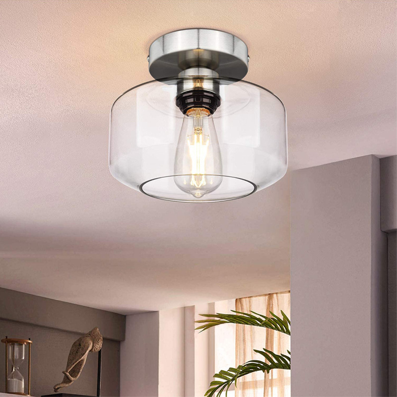 Home Bathroom Design Simple - Luces de techo de cristal simples