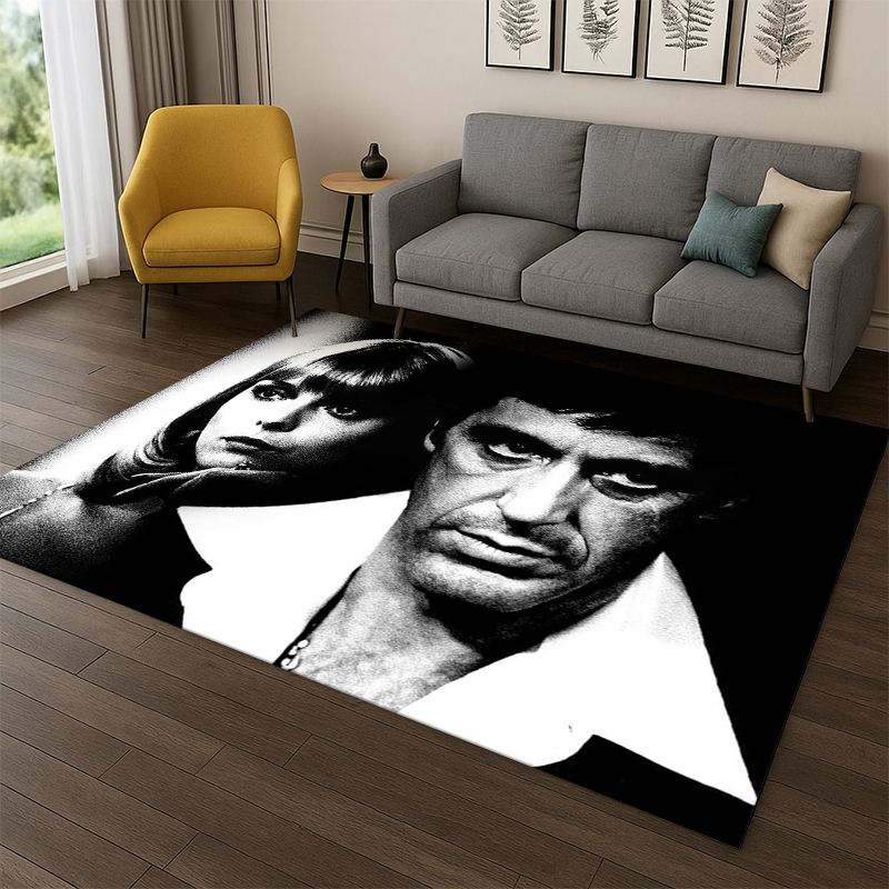 Home Bathroom Movie - Alfombra 3D de Scarface, Película Clásica,