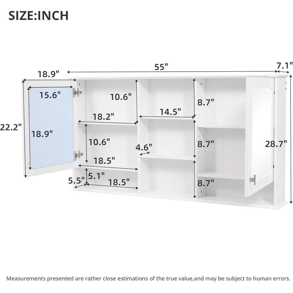Gabinete de baño con espejo de - Home Bathroom Organizer reseña y precio