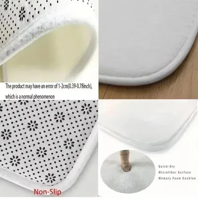 Alfombra de franela rosa con d - Home Bathroom Scene reseña y precio