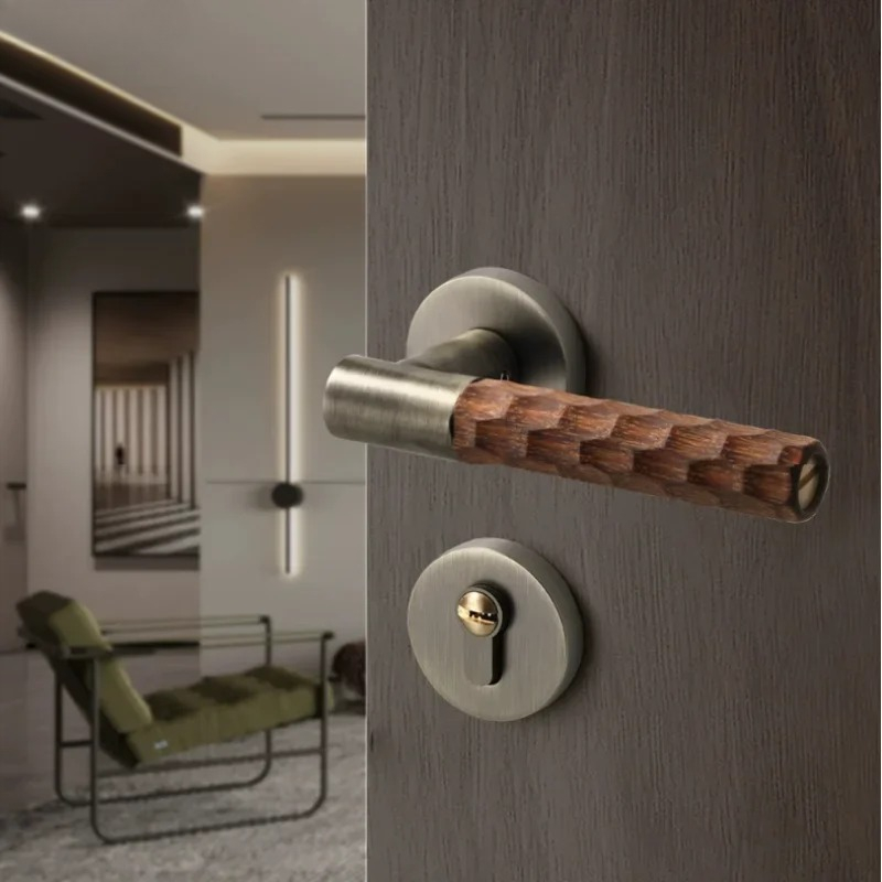 Manija de puerta de madera, ce - Home Hardware Bathroom Accessories reseña y precio