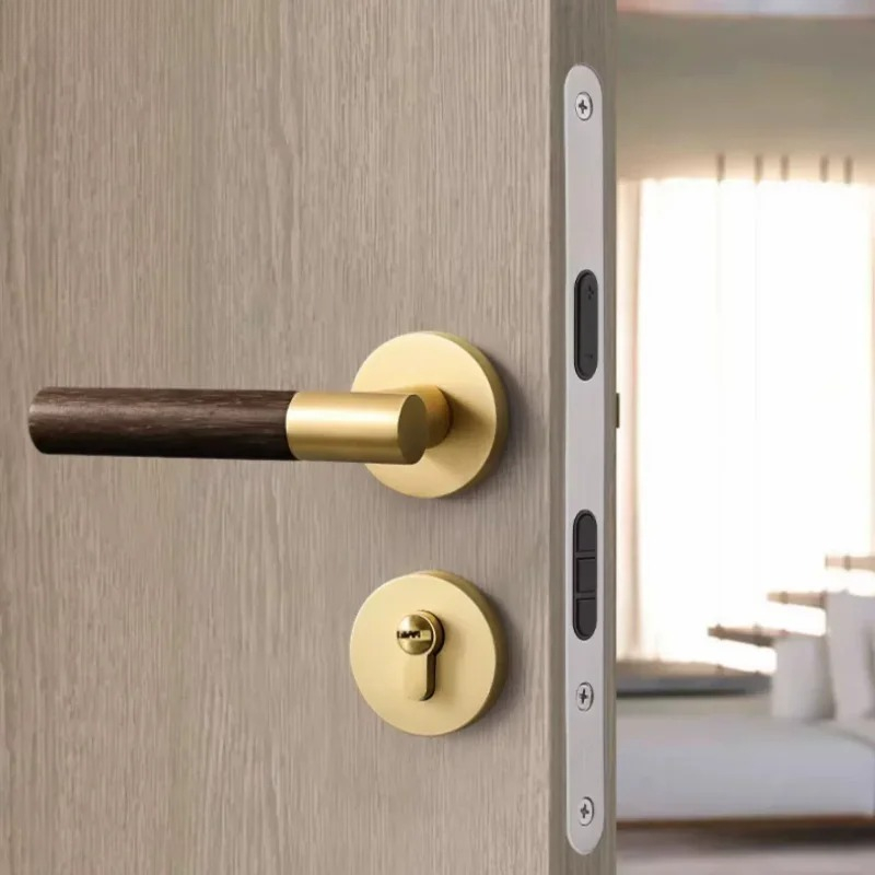 Manija de puerta de madera, ce - Home Hardware Bathroom Accessories reseña y precio