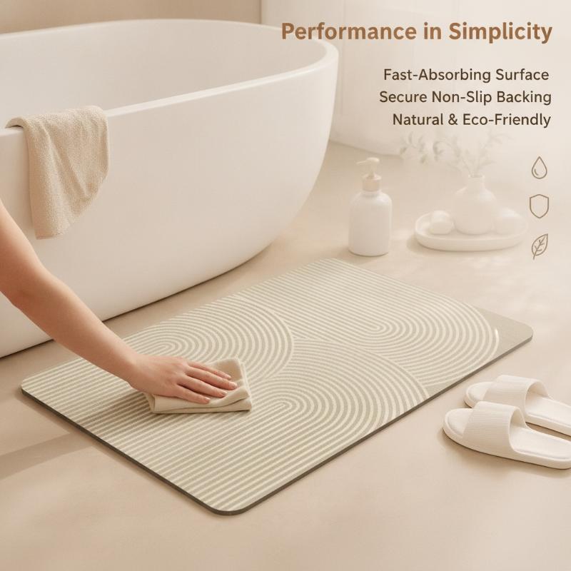 Alfombra de baño de diatomita  - Non Slip Bath Mat reseña y precio