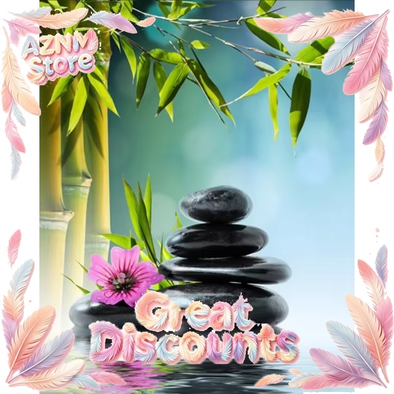 Póster de Bambú Verde Zen con  - Home Bathroom Scene reseña y precio