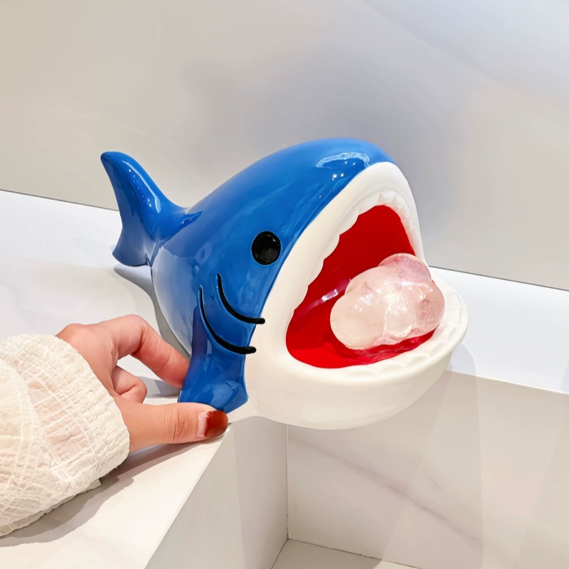 Jabonera con diseño de tiburón - Home Edit Bathroom Storage reseña y precio