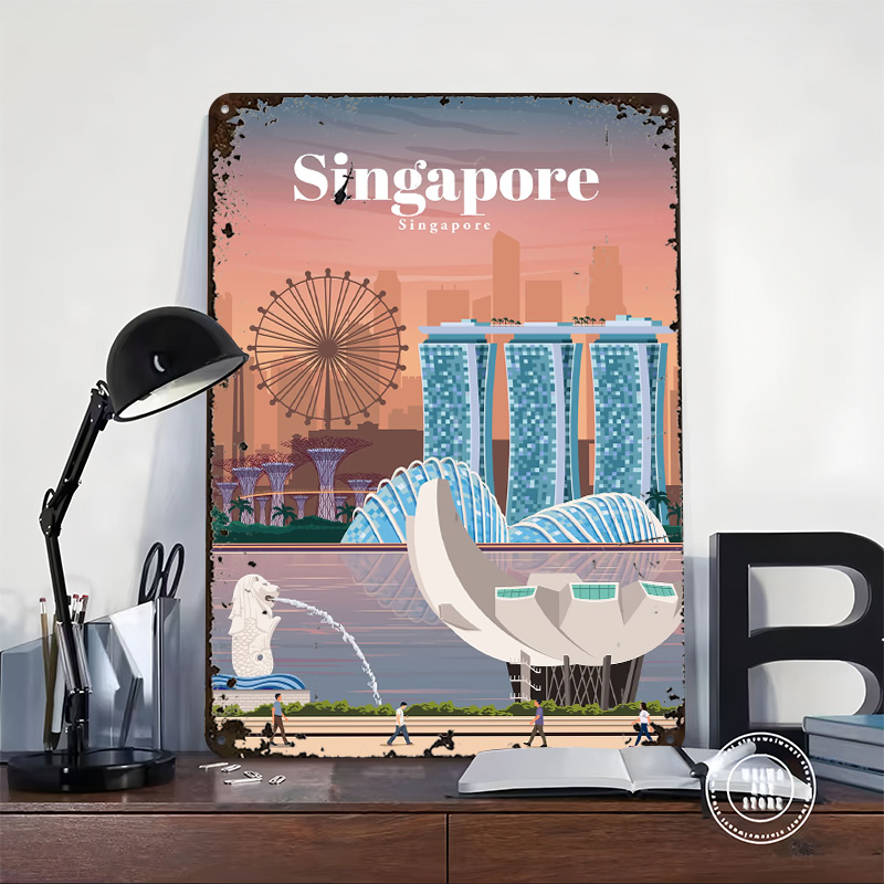 Pósteres impresos de viaje a S - Home And Bathroom Singapore reseña y precio