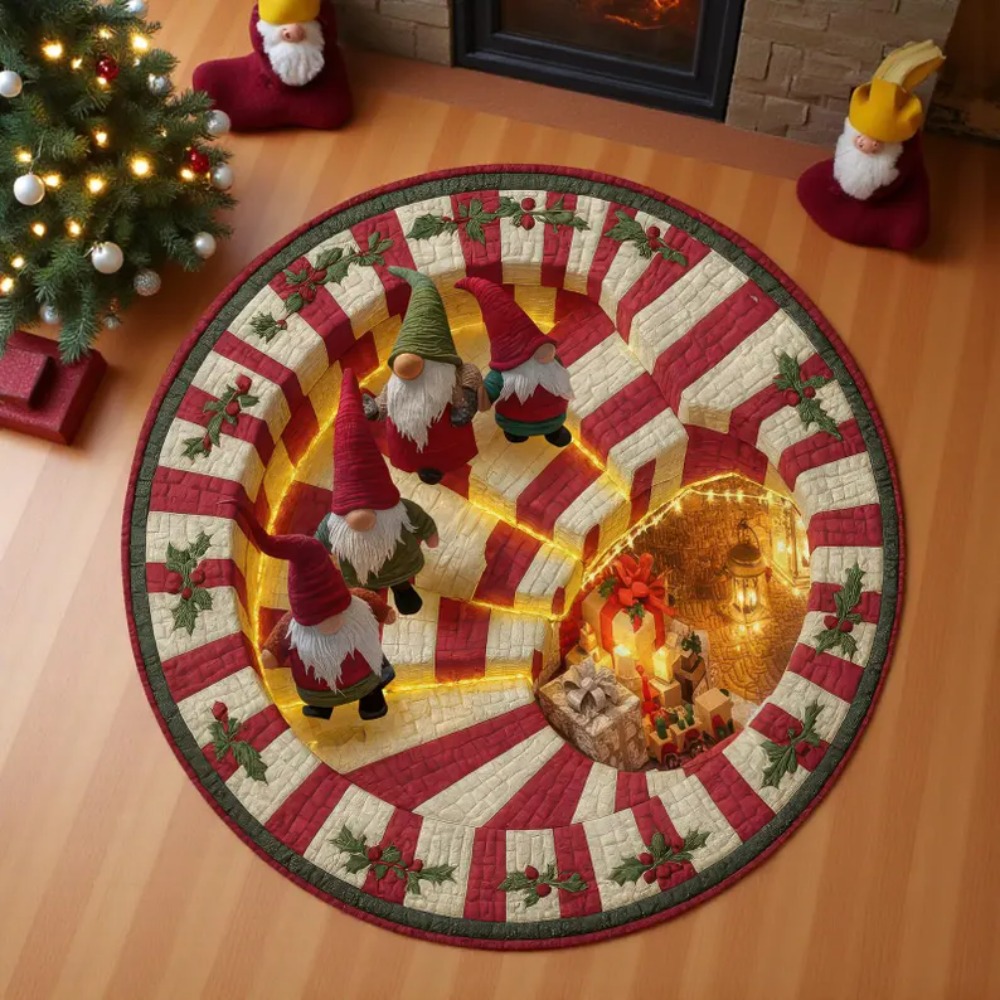 Alfombra redonda con ilusión 3 - Home Bathroom Scene reseña y precio