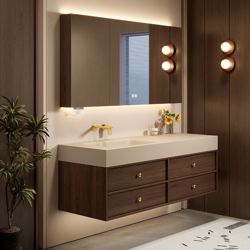 Armario de baño de lujo modern - Home Bathroom Partition Wall reseña y precio