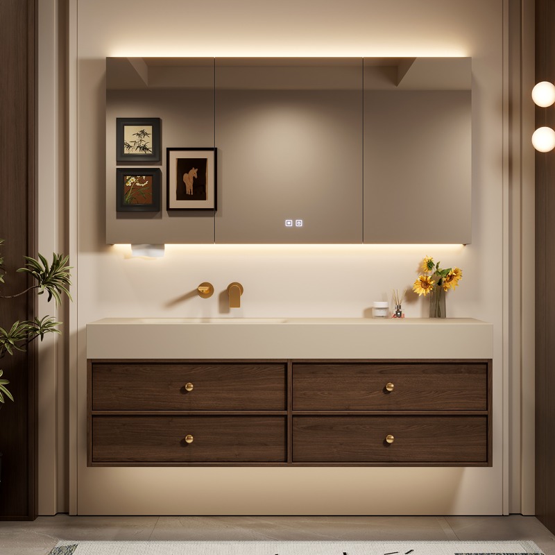 Armario de baño de lujo modern - Home Bathroom Partition Wall reseña y precio