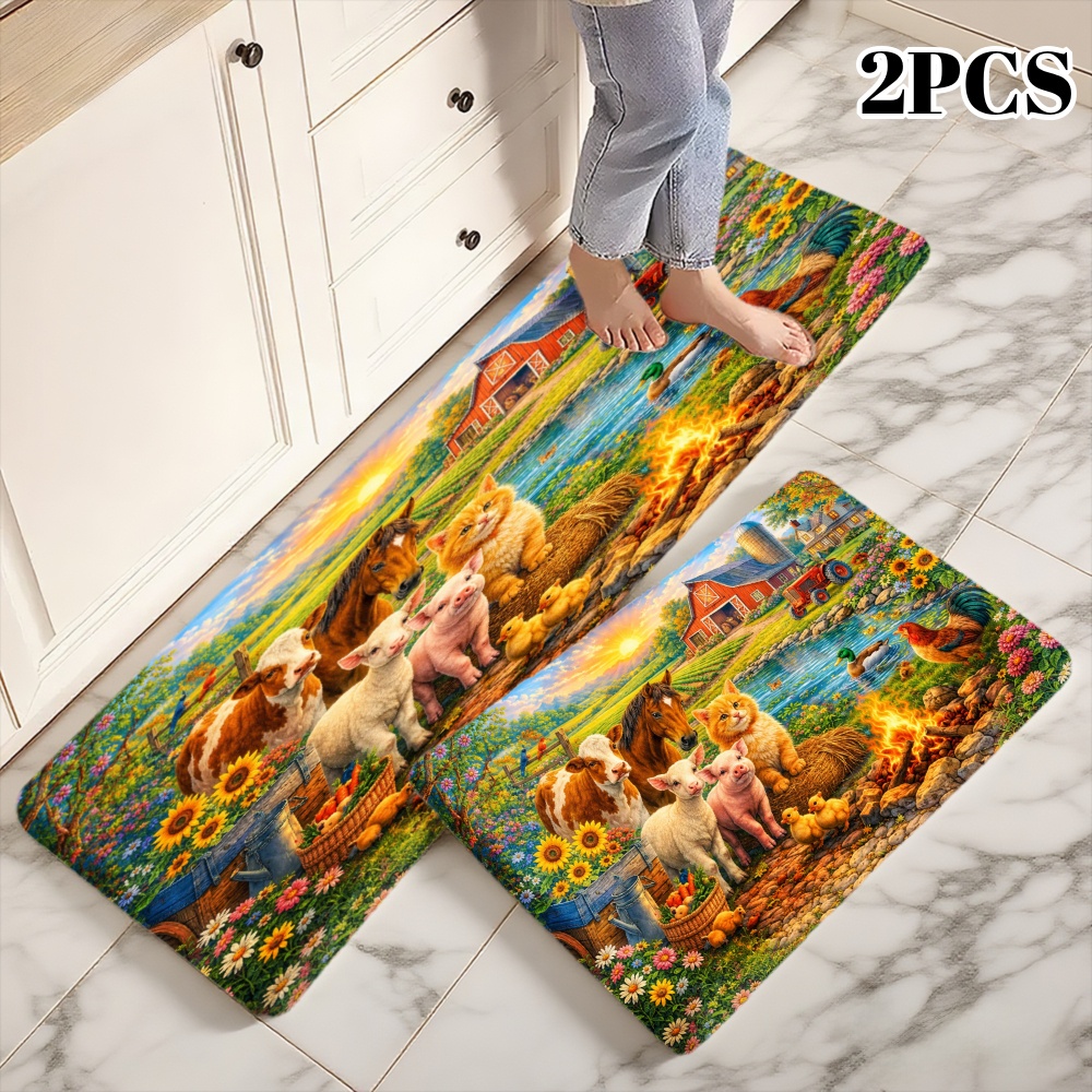 Juego de 3 Alfombras de Cocina - Home Bathroom Scene reseña y precio