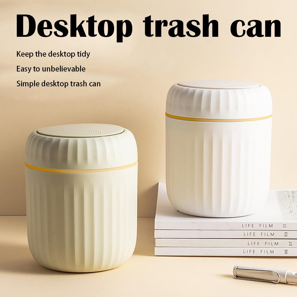 Mini bote de basura de escrito - Home Bathroom Trash Can reseña y precio