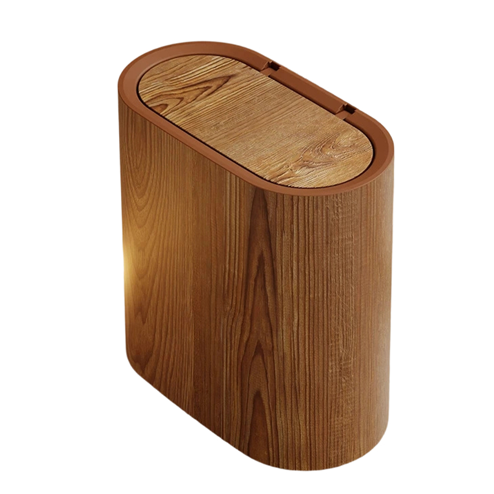 Cubo de basura estrecho con ta - Home Bathroom Trash Can reseña y precio