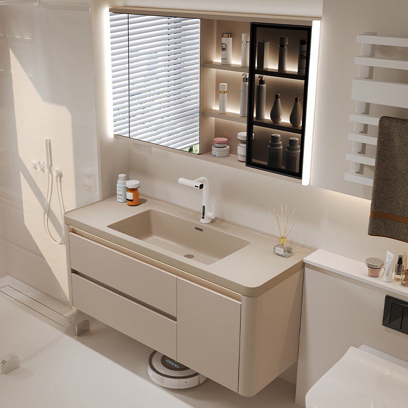 Organizador con espejo para ba - Home Bathroom Partition Wall reseña y precio