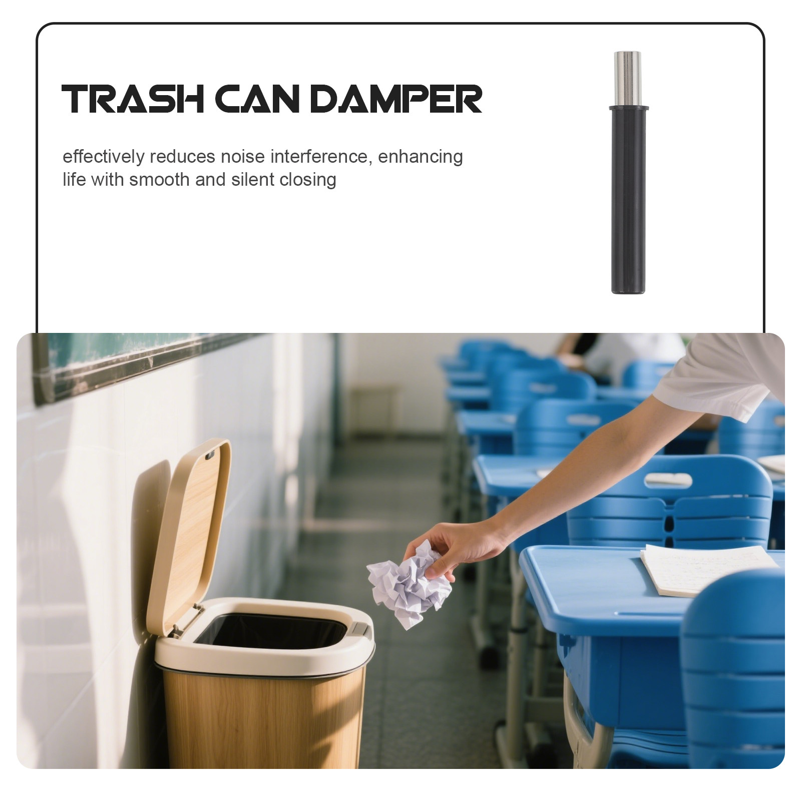 5 Amortiguadores de Cierre Sua - Home Bathroom Trash Can reseña y precio