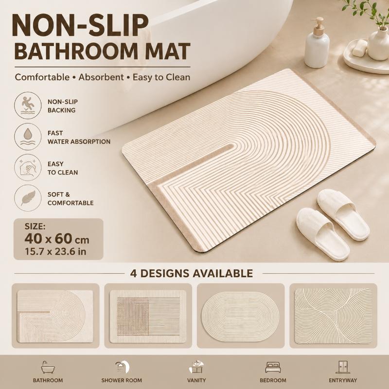Alfombra de Baño de Diatomita  - Non Slip Bath Mat reseña y precio