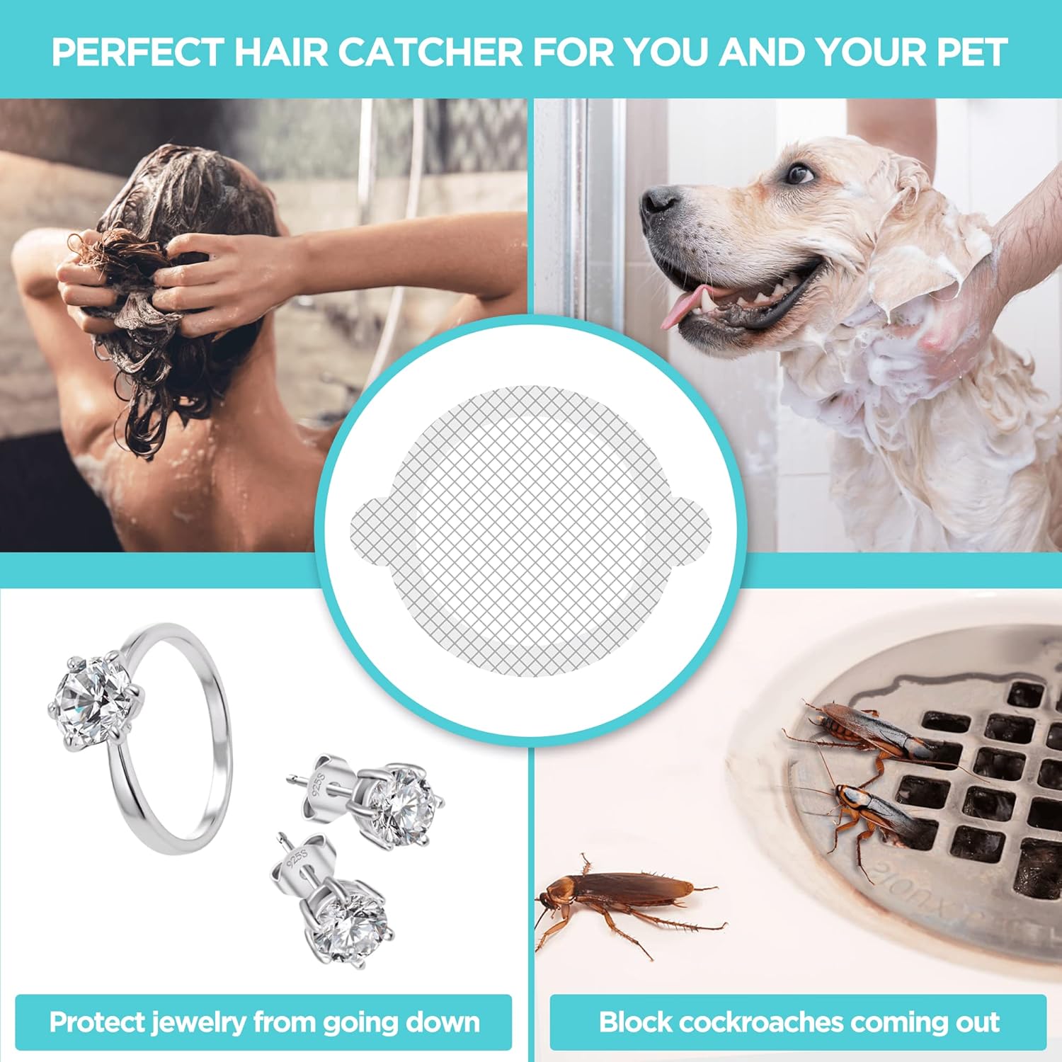 Paquete de 25 filtros desechab - Drain Hair Catcher reseña y precio