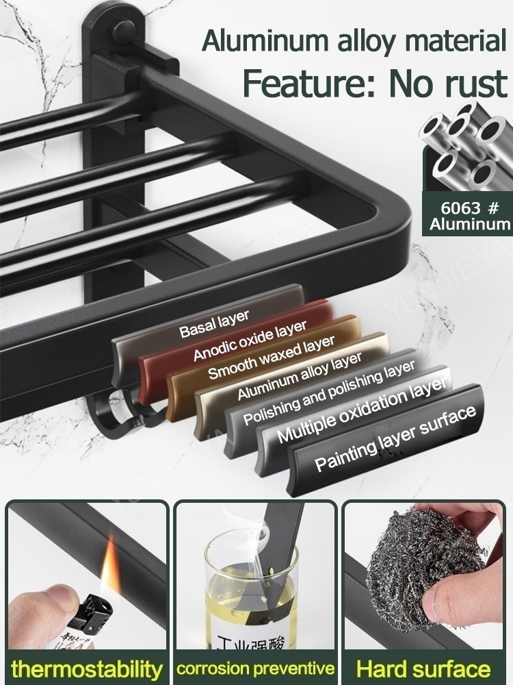 Toallero sin taladro para baño - Home Hardware Bathroom Accessories reseña y precio