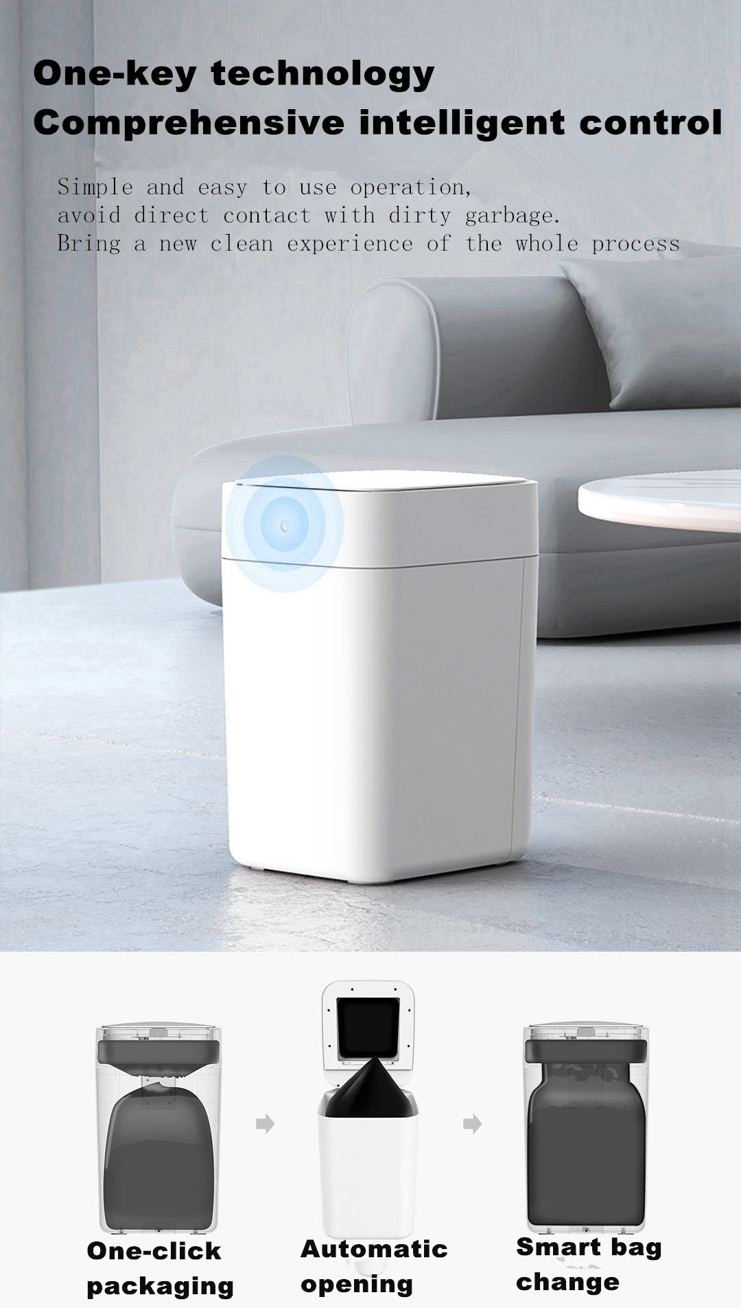 Townew T1S Sensor inteligente  - Home Bathroom Trash Can reseña y precio