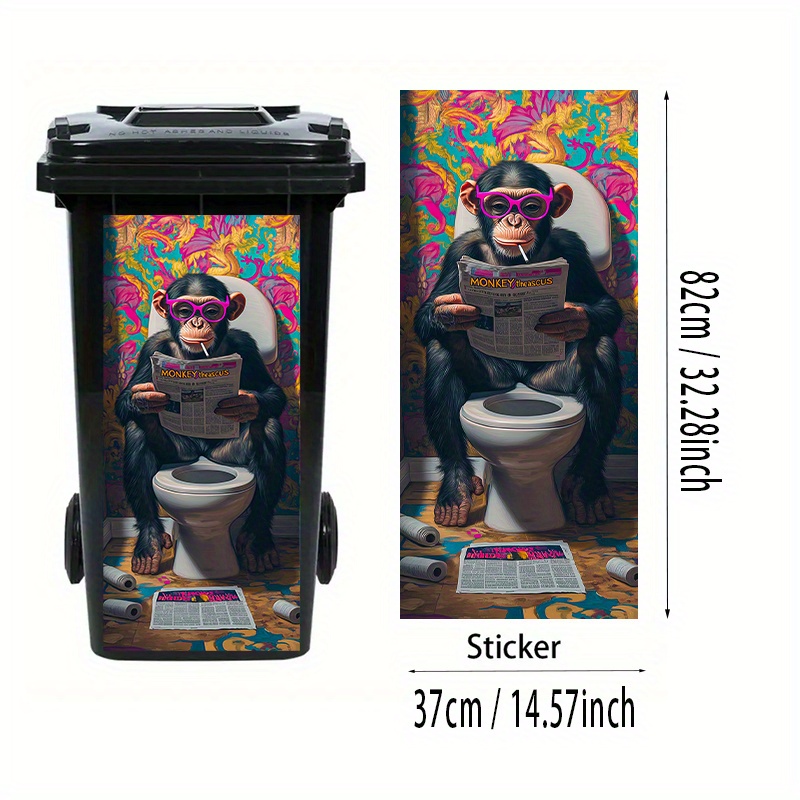 1 pegatina divertida para bote - Home Bathroom Trash Can reseña y precio