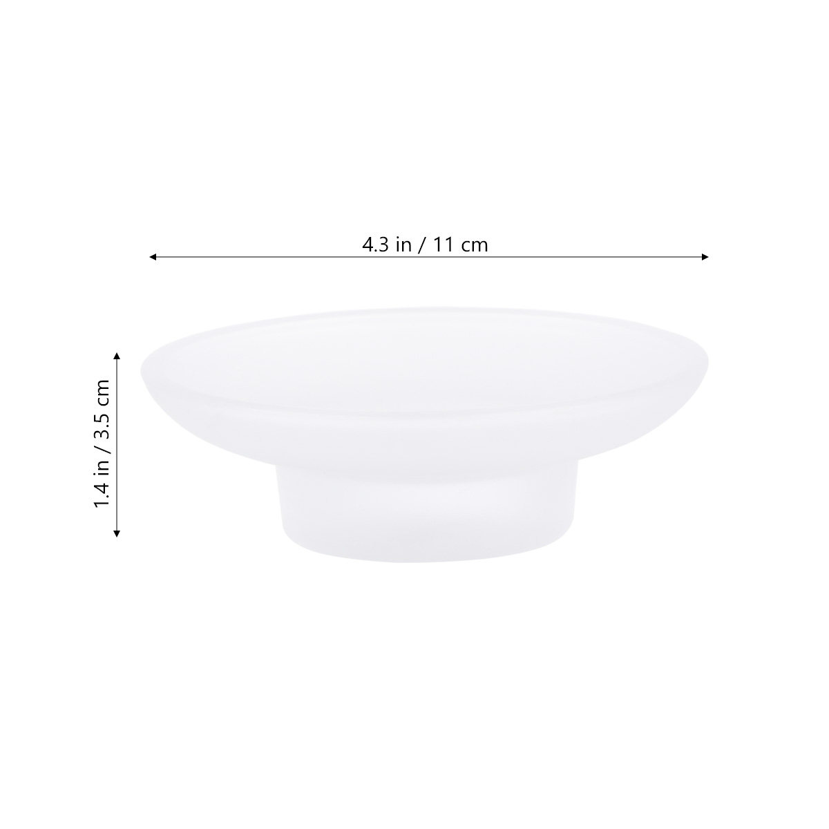 Jabonera de Vidrio Simple Blan - Home Bathroom Design Simple reseña y precio