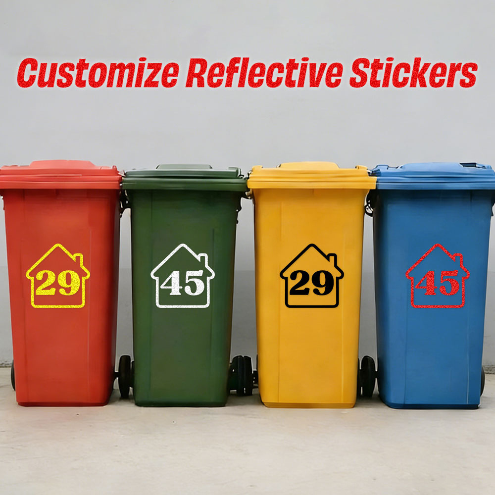 3 pegatinas reflectantes perso - Home Bathroom Trash Can reseña y precio