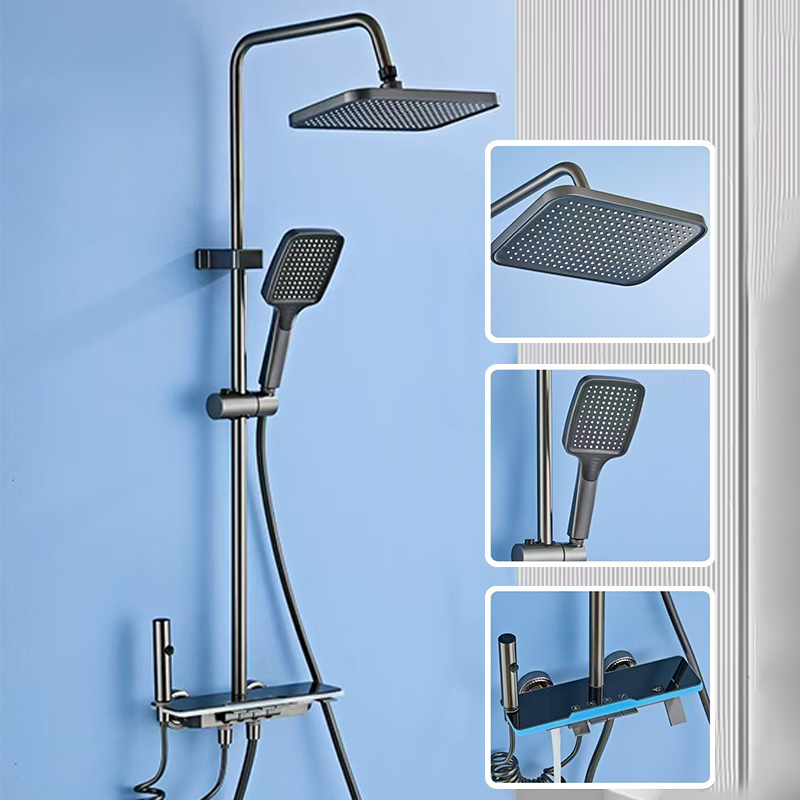 Juego de cabezal de ducha de c - Home Bathroom Set reseña y precio