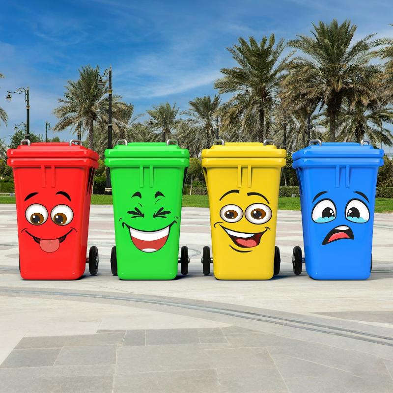 4 pegatinas removibles para bo - Home Bathroom Trash Can reseña y precio